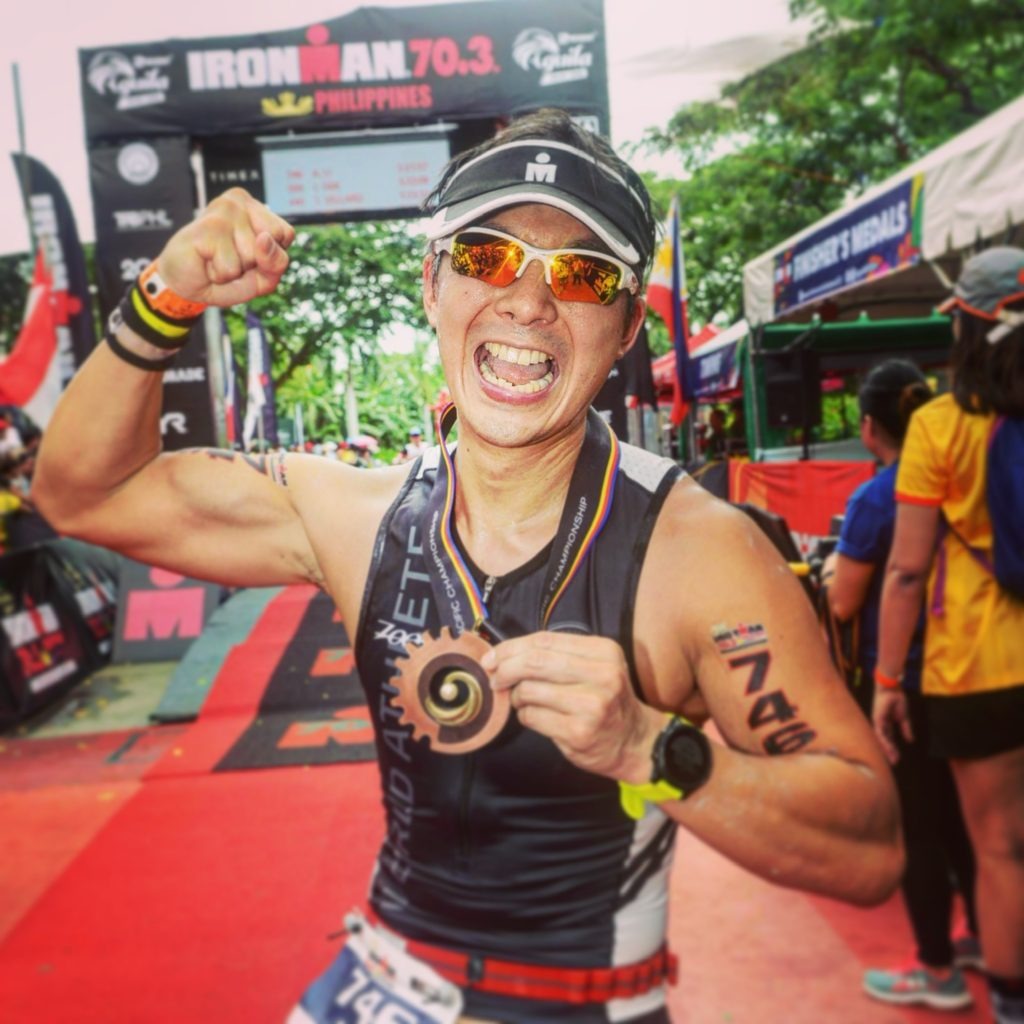 Adrian Li Ironman finish